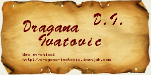 Dragana Ivatović vizit kartica